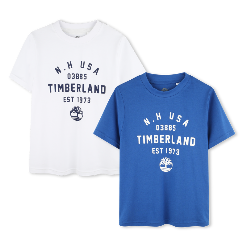 Set di 2 t-shirt con stampa TIMBERLAND 
                        RAGAZZO