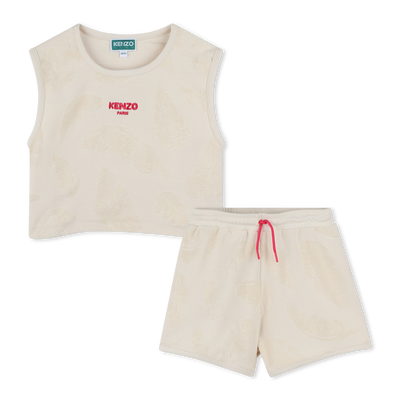 Canotta e shorts in spugna KENZO KIDS BAMBINA