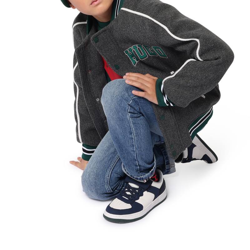 Jeans dritti in cotone HUGO 
                        RAGAZZO