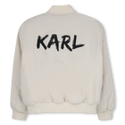 Bomber in tela KARL LAGERFELD KIDS 
                    RAGAZZO