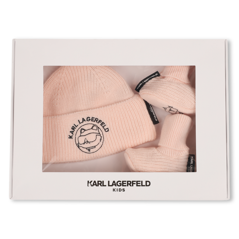 Completo berretto e scarpine KARL LAGERFELD KIDS 
                        BAMBINA
