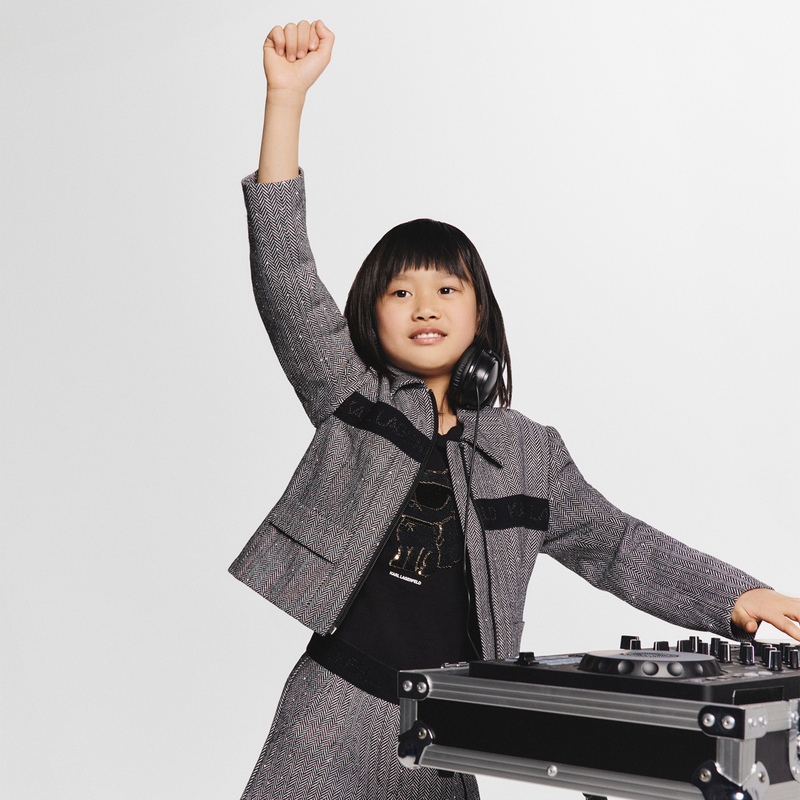 Bermuda lavorato a maglia KARL LAGERFELD KIDS 
                        BAMBINA