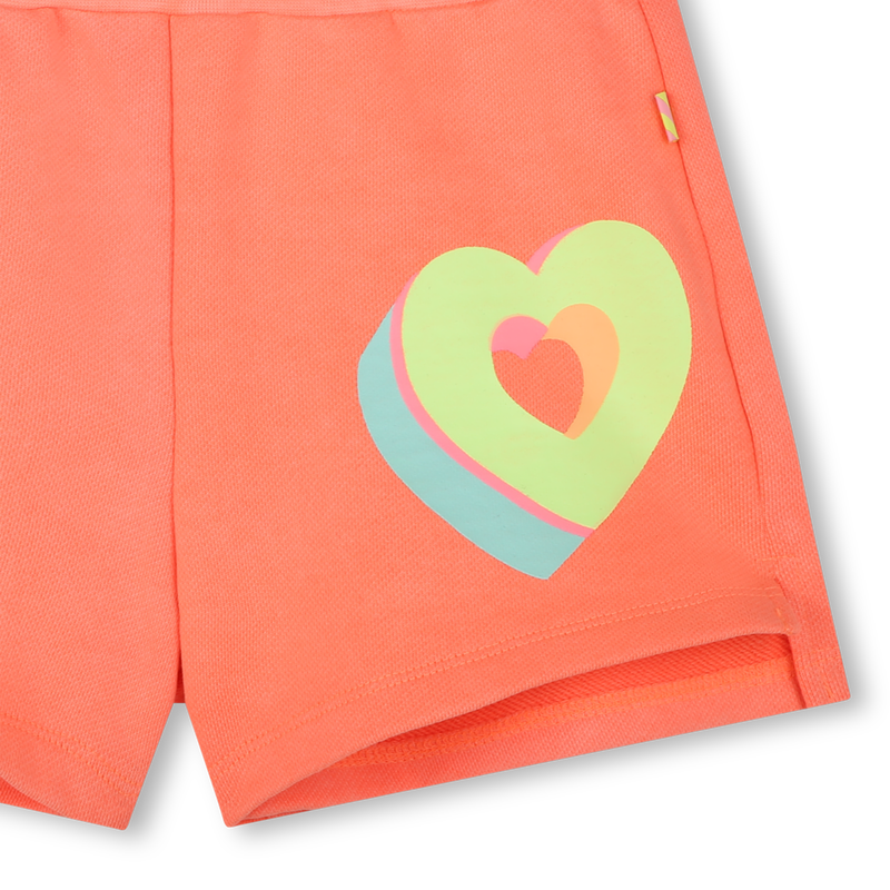Shorts in felpa con cuori BILLIEBLUSH 
                        BAMBINA