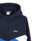 Felpa con zip e cappuccio BOSS 
                    RAGAZZO