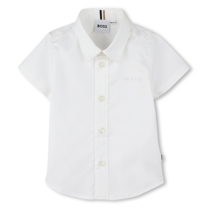 Camicia maniche corte cotone BOSS 
                        RAGAZZO