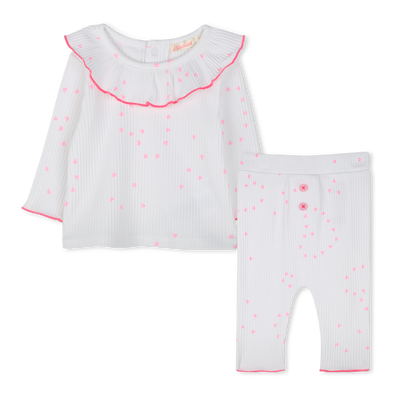 T-shirt con volant e legging BILLIEBLUSH BAMBINA