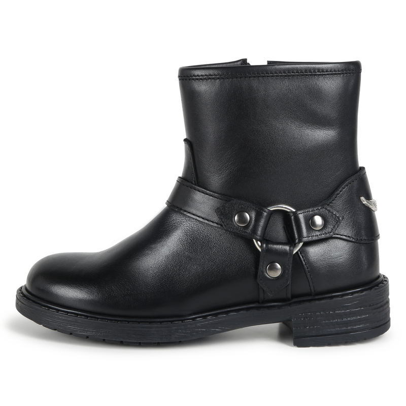 Stivaletti di pelle con zip ZADIG & VOLTAIRE 
                        BAMBINA