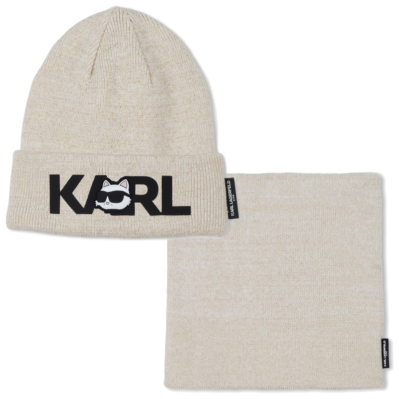 Set cappello + scaldacollo KARL LAGERFELD KIDS 
                        BAMBINA