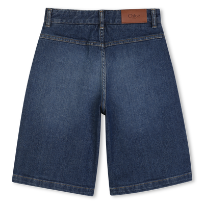 Pantaloni corti in denim di cotone CHLOE BAMBINA