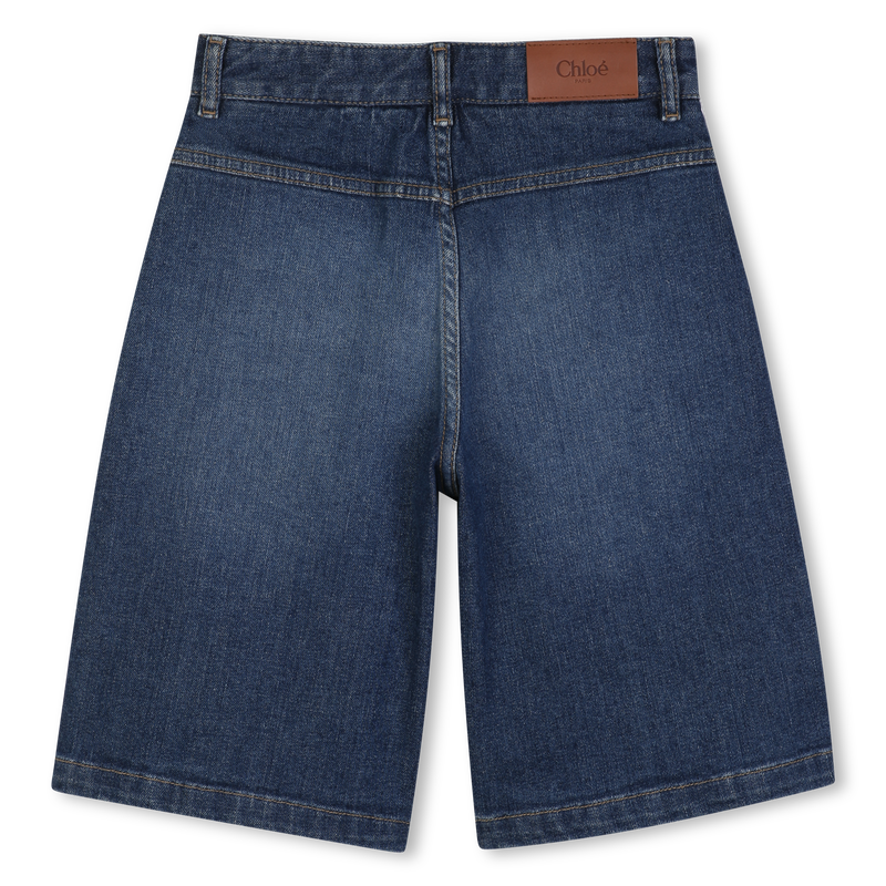 Pantaloni corti in denim di cotone CHLOE 
                        BAMBINA