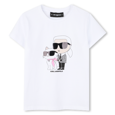 T-SHIRT MANICA CORTA KARL LAGERFELD KIDS BAMBINA