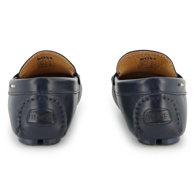 MOCASSINI IN PELLE BOVINA BOSS RAGAZZO
