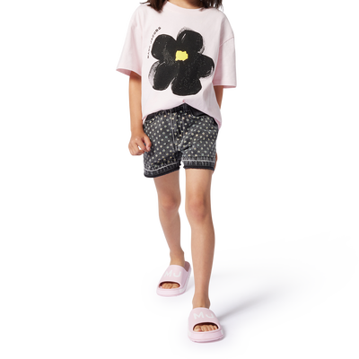 Shorts di jeans con strass MARC JACOBS BAMBINA