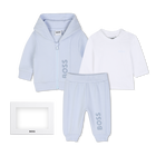 Set pantalone, cardigan e t-shirt, BLU CIELO, hi-res