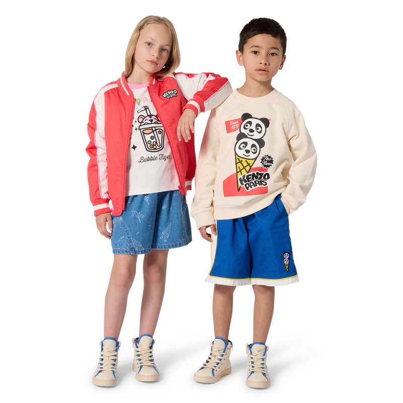 BERMUDA ELASTICIZZATO IN VITA KENZO KIDS 
                        RAGAZZO