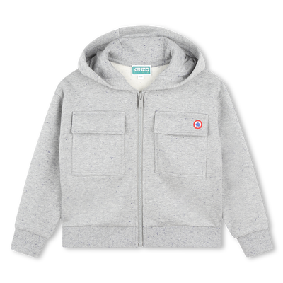 Felpa da jogging con zip KENZO KIDS BAMBINA