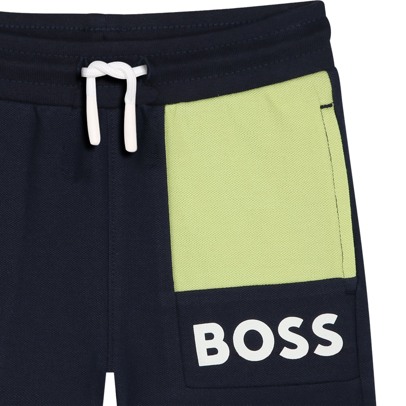 Shorts in cotone foderato BOSS 
                        RAGAZZO