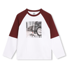T-shirt bicolore con stampa TIMBERLAND 
                    RAGAZZO