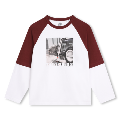T-shirt bicolore con stampa TIMBERLAND RAGAZZO