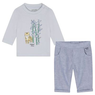 T-Shirt & Trousers Set KENZO KIDS RAGAZZO