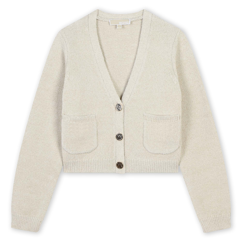 Cardigan in maglia con bottoni MICHAEL KORS 
                        BAMBINA