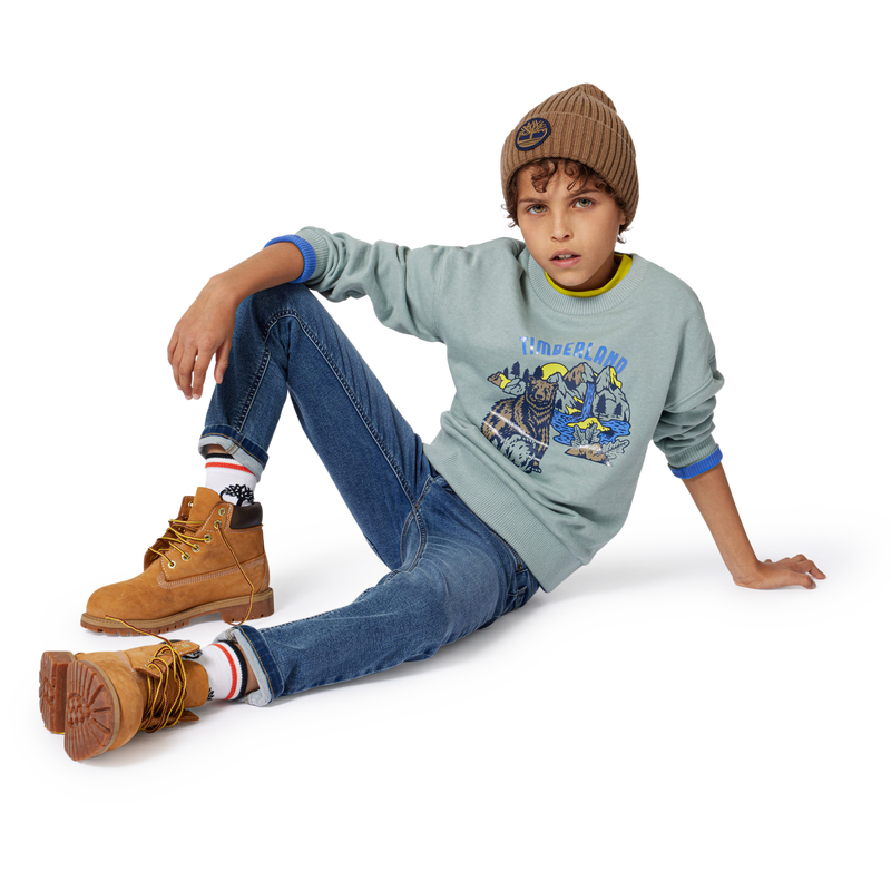 Felpa in pile garzato TIMBERLAND 
                        RAGAZZO