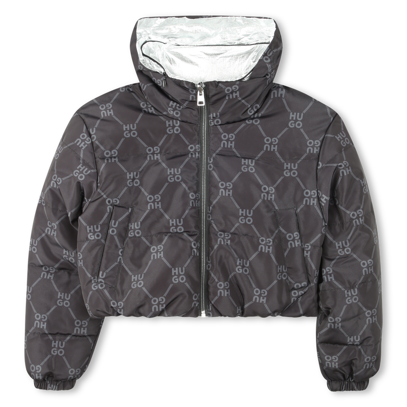 Piumino corto double face HUGO 
                        BAMBINA