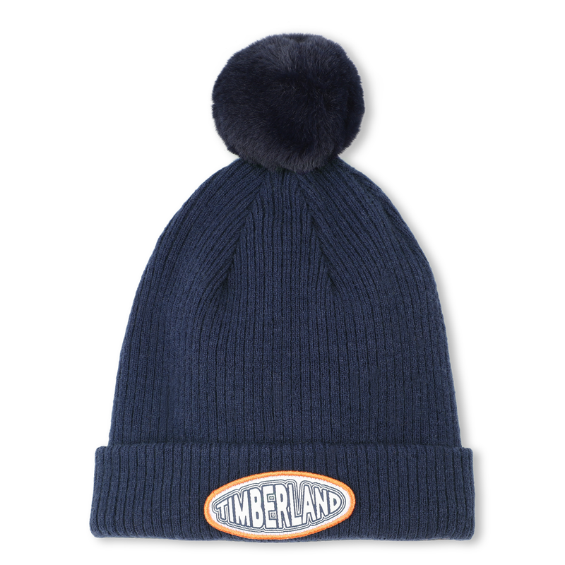 Cappello in maglia con pompon in pile TIMBERLAND 
                        RAGAZZO