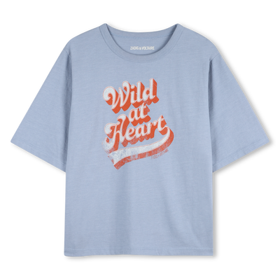 T-SHIRT A MANICHE CORTE ZADIG & VOLTAIRE BAMBINA