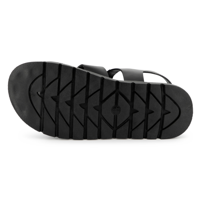 Sandali in pelle con fibbia KARL LAGERFELD KIDS 
                        BAMBINA