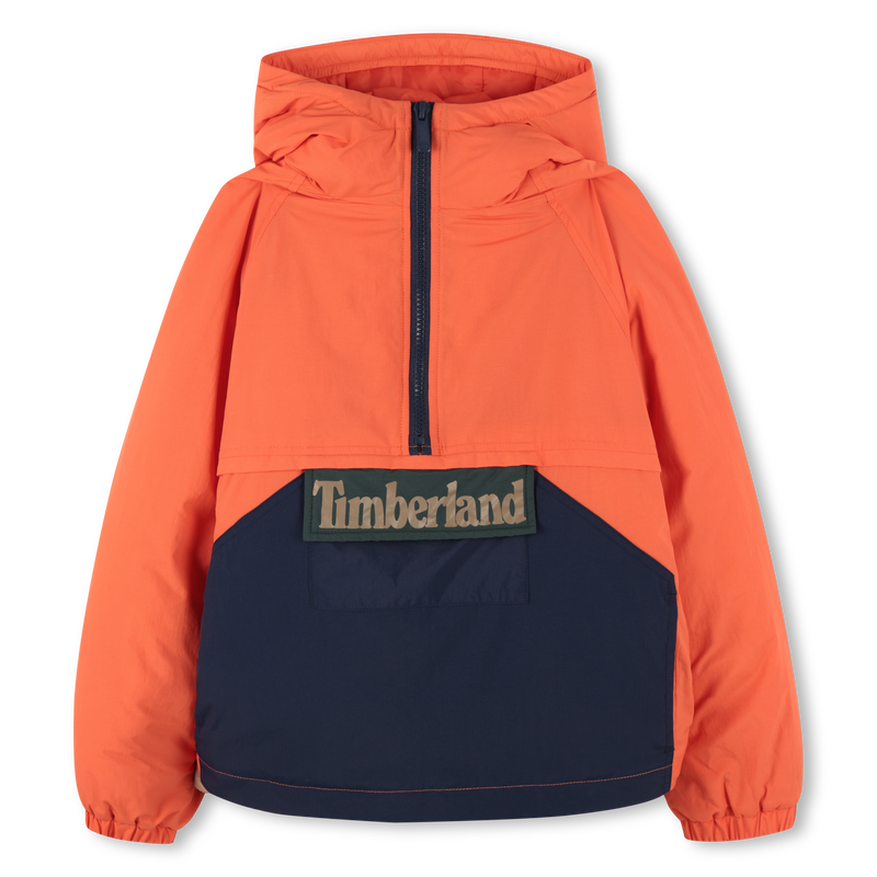 Giacca a vento con cappuccio bicolore TIMBERLAND 
                        RAGAZZO