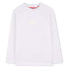T-shirt a maniche lunghe, BIANCO, hi-res