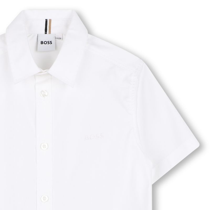 CAMICIA A MANICHE CORTE BOSS 
                        RAGAZZO