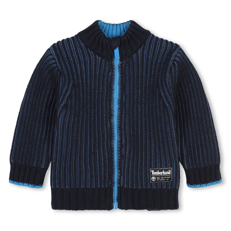 Cardigan con zip cotone e lana TIMBERLAND 
                        RAGAZZO