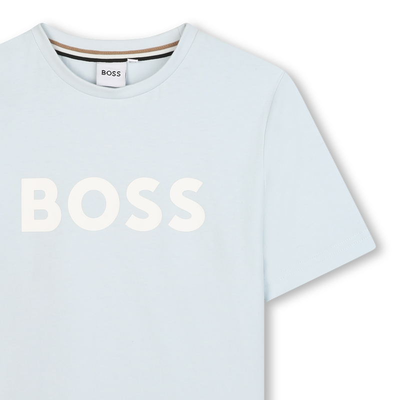 T-SHIRT A MANICHE CORTE BOSS 
                        RAGAZZO