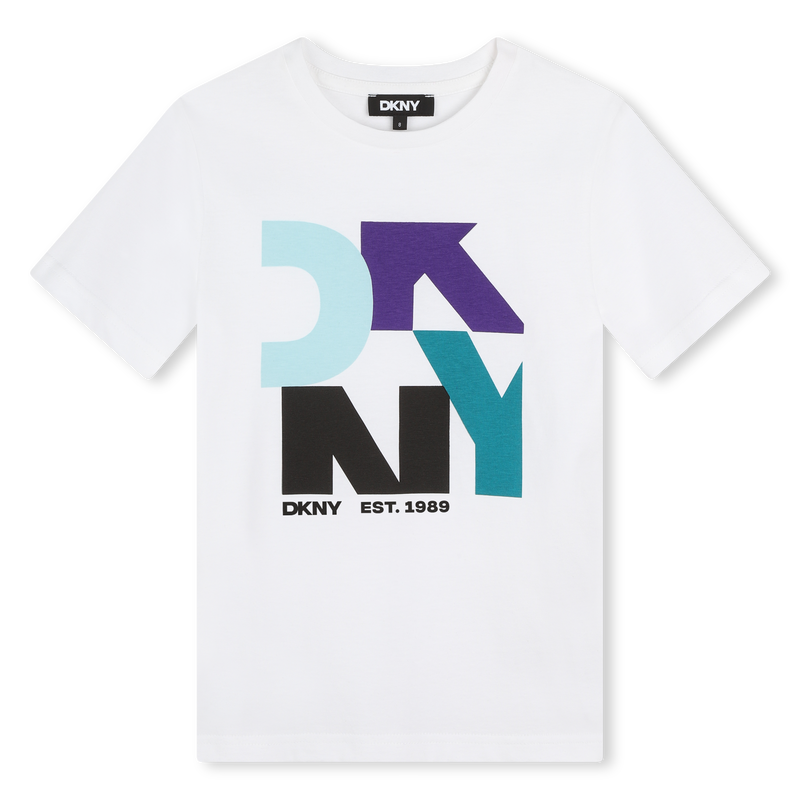 Short-Sleeved Cotton T-Shirt DKNY 
                        RAGAZZO