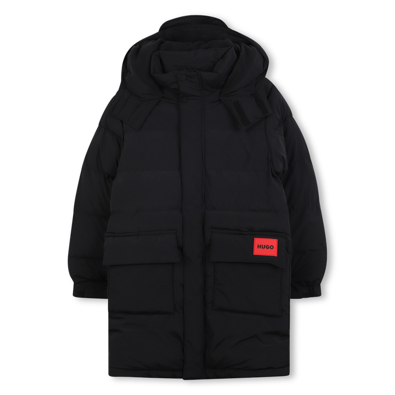 Piumino lungo HUGO 
                        RAGAZZO