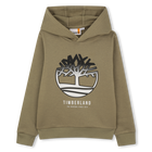 FELPA CON CAPPUCCIO, OLIVA, hi-res