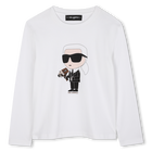 T-shirt a maniche lunghe KARL LAGERFELD KIDS 
                    RAGAZZO