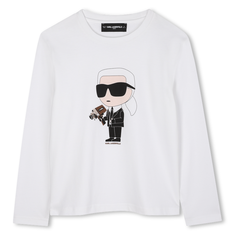 T-shirt a maniche lunghe KARL LAGERFELD KIDS 
                        RAGAZZO
