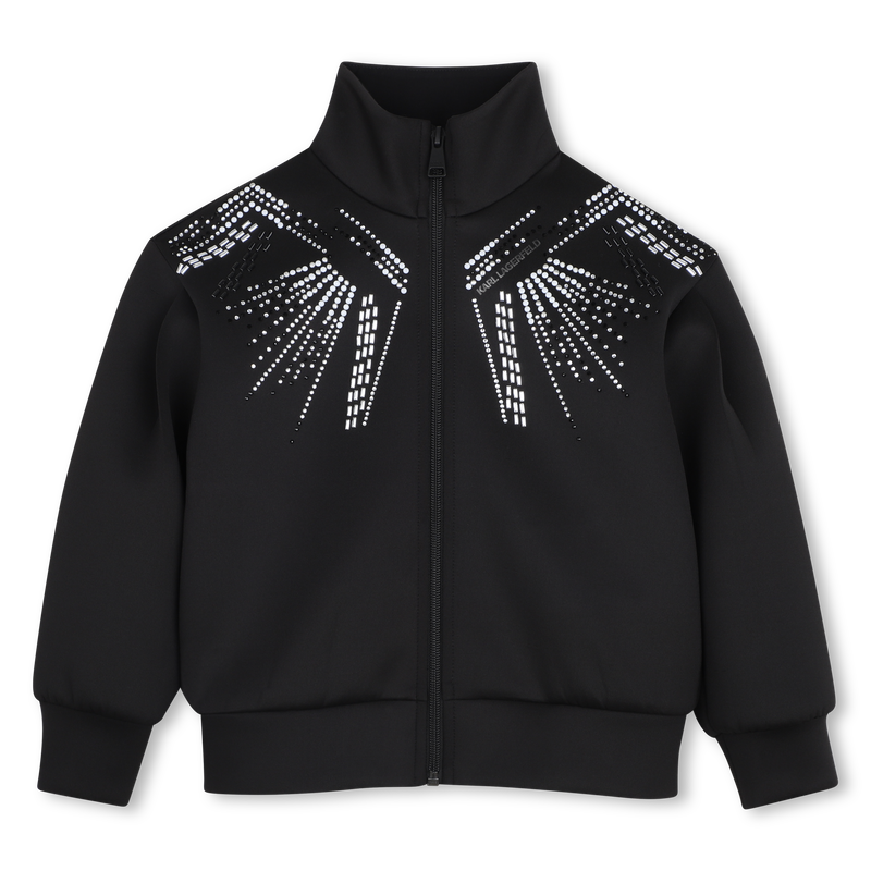 Cardigan con collo alto KARL LAGERFELD KIDS 
                        BAMBINA