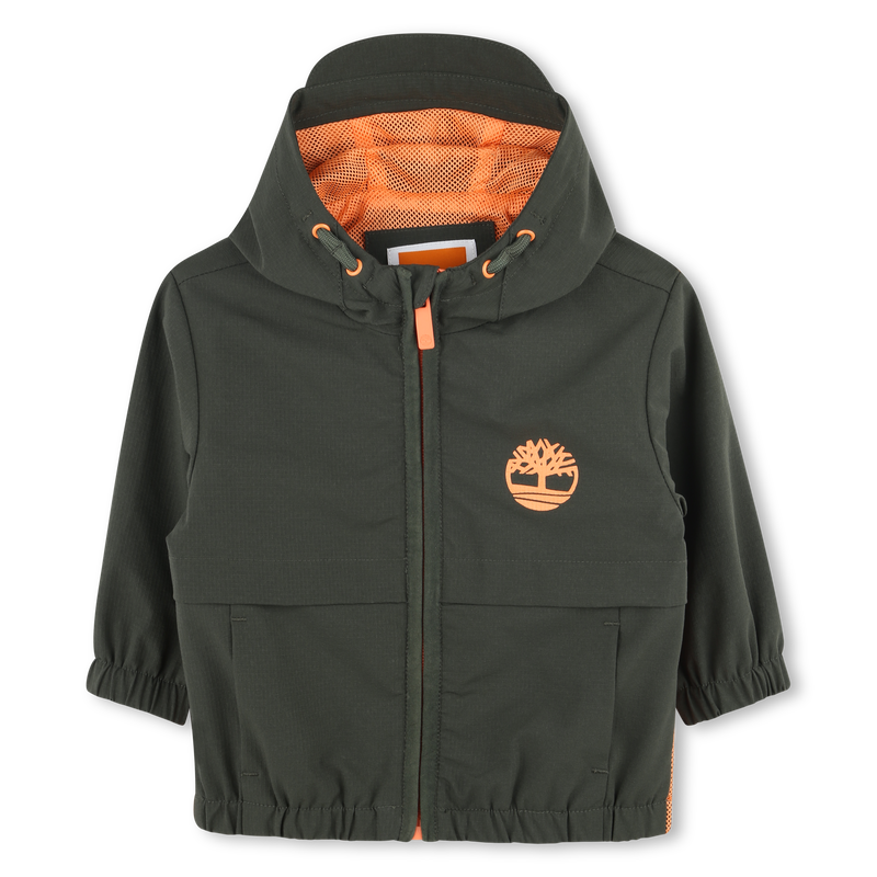 Giacca a vento zip e cappuccio TIMBERLAND 
                        RAGAZZO