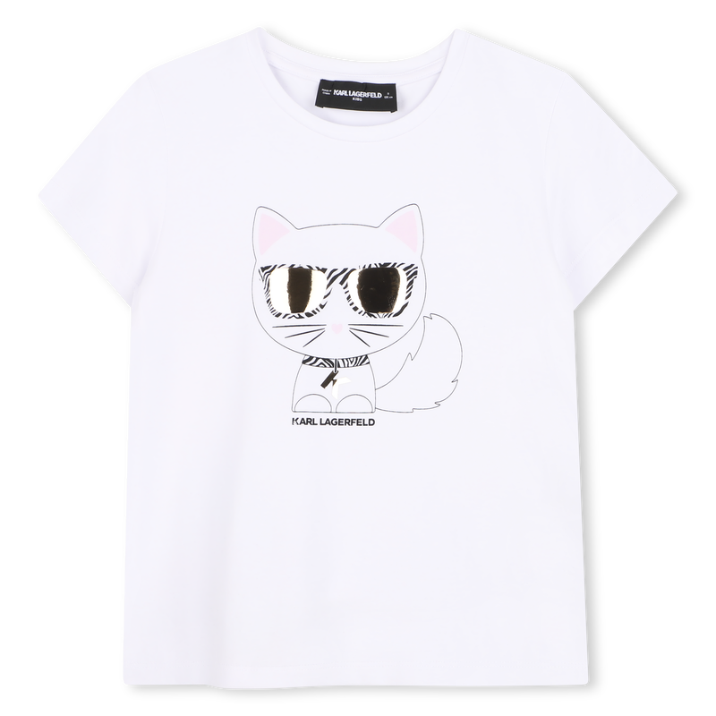 T-SHIRT ILLUSTRAZIONE CHOUPETTE KARL LAGERFELD KIDS 
                        BAMBINA