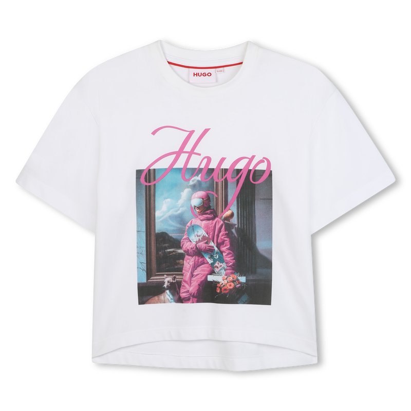 T-shirt a maniche corte HUGO 
                        BAMBINA