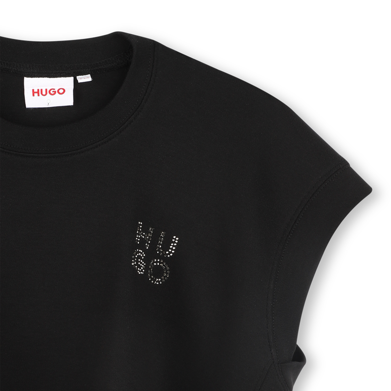 T-shirt senza maniche HUGO 
                        BAMBINA