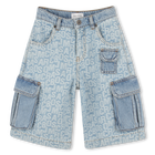 Bermuda multitasca di jeans MARC JACOBS 
                    RAGAZZO