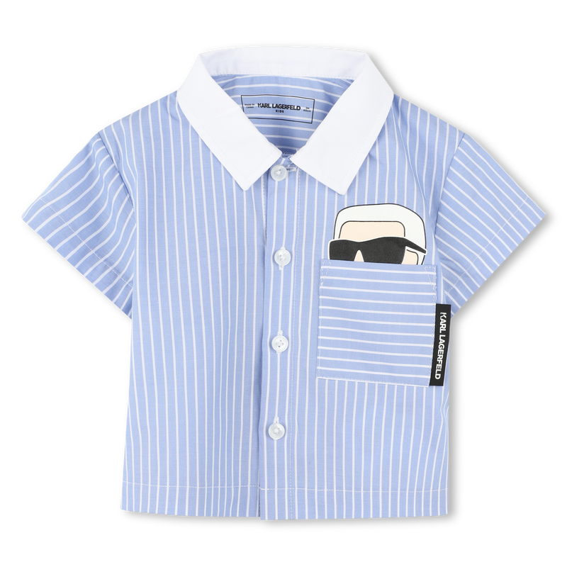 SET CAMICIA + PANTALONCINI KARL LAGERFELD KIDS 
                        RAGAZZO