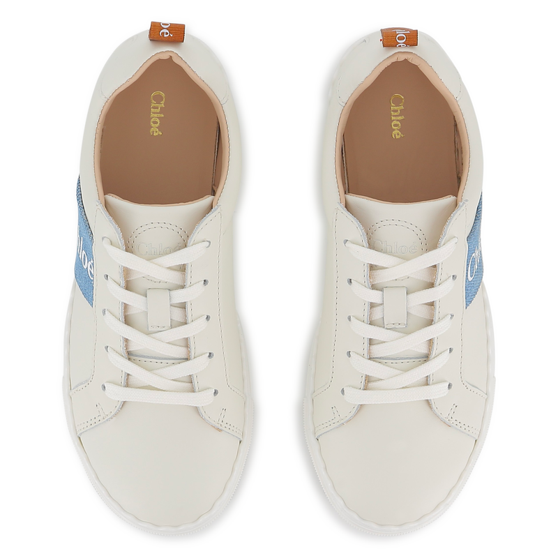 SNEAKERS IN PELLE DI VACCHETTA CHLOE 
                        BAMBINA