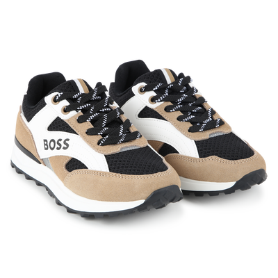 Sneakers stringate in pelle BOSS RAGAZZO