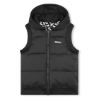 Piumino smanicato cappuccio DKNY 
                    UNISEX